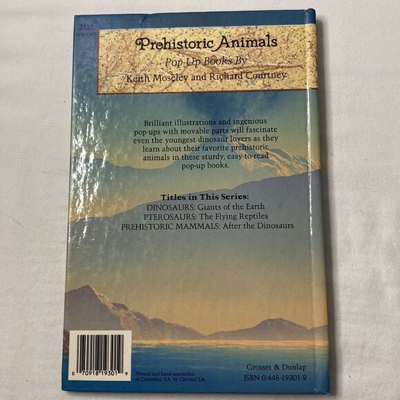 Vintage Pterosaurs The Flying Reptiles Action Pop Up Book Dinosaur Prehistoric - Picture 6 of 6